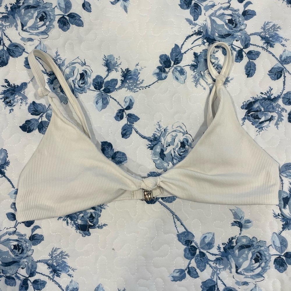 White Knot Bikini Top